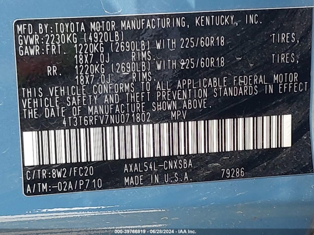 Toyota Rav4 Hybrid Se 2022 4T3T6RFV7NU071802 Image 9