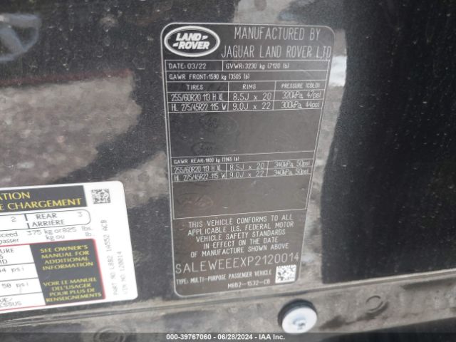 SALEWEEEXP2120014 Land Rover Defender 110 Carpathian Edition/110 V8