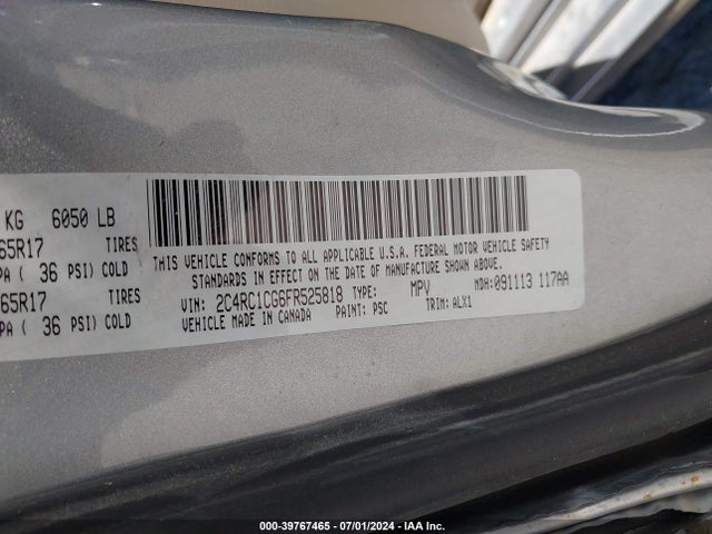 2C4RC1CG6FR525818 Chrysler Town & Country Touring-l