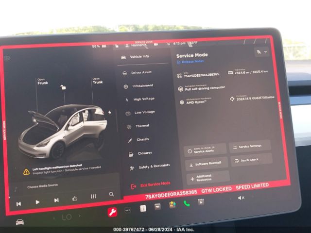 7SAYGDEE0RA258365 Tesla Model Y Long Range Dual Motor All-wheel Drive