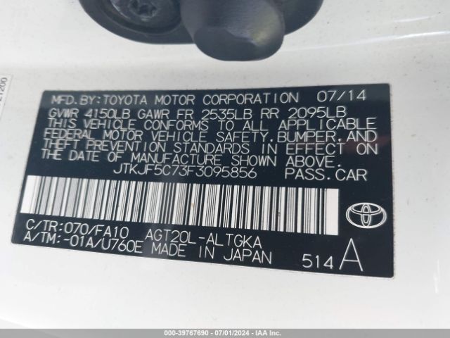 JTKJF5C73F3095856 Scion TC