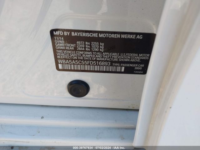 WBA5A5C55FD516893 BMW 528I