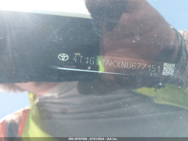 Toyota CAMRY SE 2022 4T1G11AKXNU677151 Image 9
