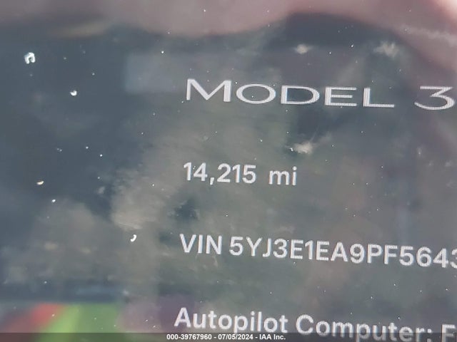 Tesla Model 3 Rear-wheel Drive 2023 5YJ3E1EA9PF564327 Image 14