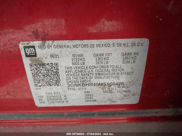 Chevrolet Blazer Awd 2lt 2021 3GNKBHR45MS566426 Image 9