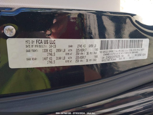 Dodge Grand Caravan Sxt 2019 2C4RDGCG2KR791279 Image 9