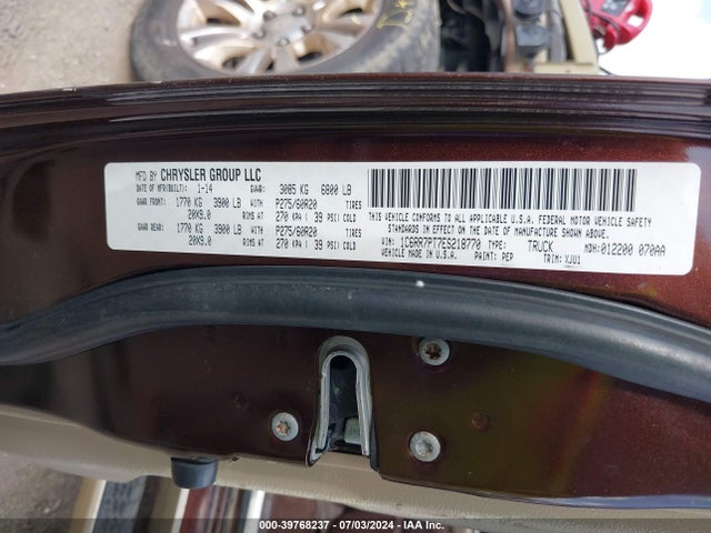 1C6RR7PT7ES218770 RAM 1500 Longhorn