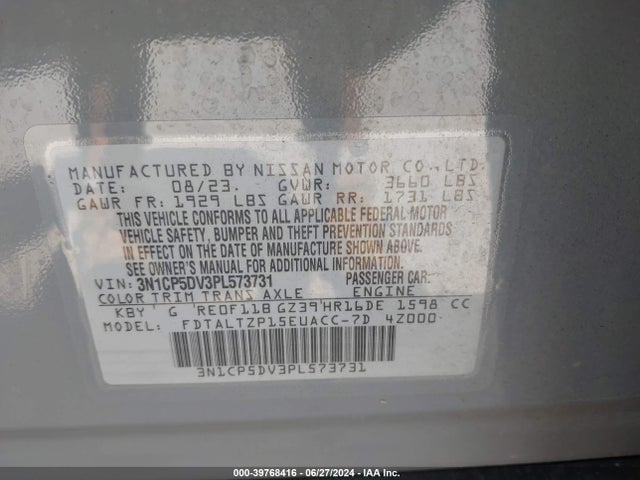 Nissan Kicks 2023 3N1CP5DV3PL573731 Image 24