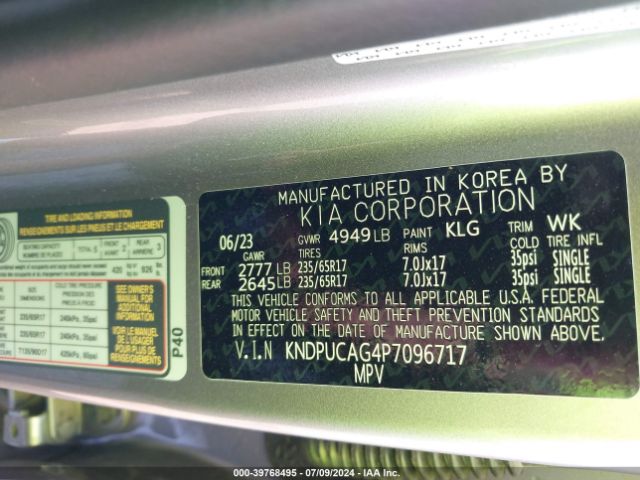 KNDPUCAG4P7096717 KIA Sportage Hybrid Lx