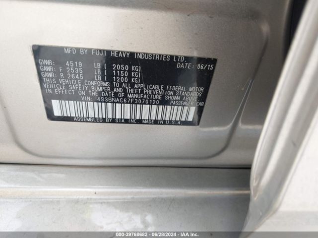 4S3BNAC67F3070120 Subaru Legacy 2.5i Premium