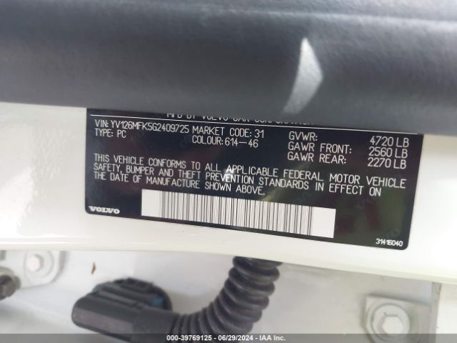 YV126MFK5G2409725 Volvo S60 T5 Drive-e Premier