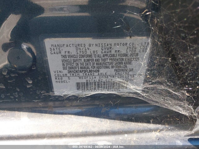 Nissan Versa 1.6 Sv 2015 3N1CN7AP3FL801426 Image 8