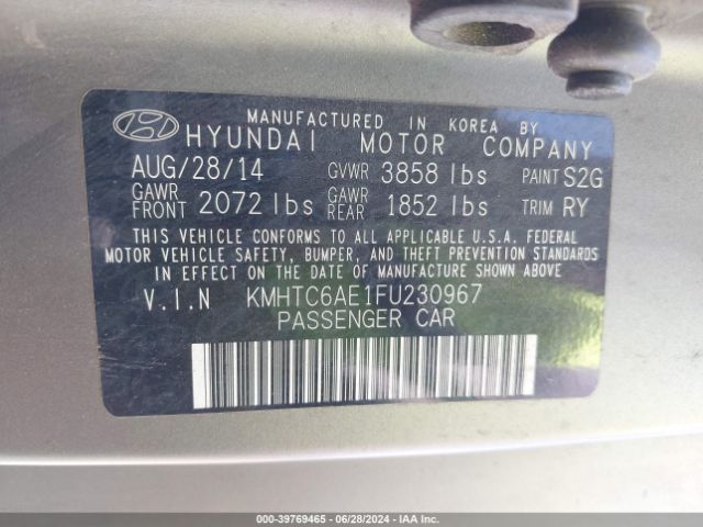 KMHTC6AE1FU230967 Hyundai Veloster Turbo