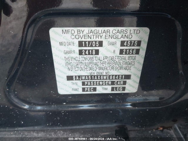 2006 JAGUAR X-TYPE SAJWA51AX6WE86421 Photo 8