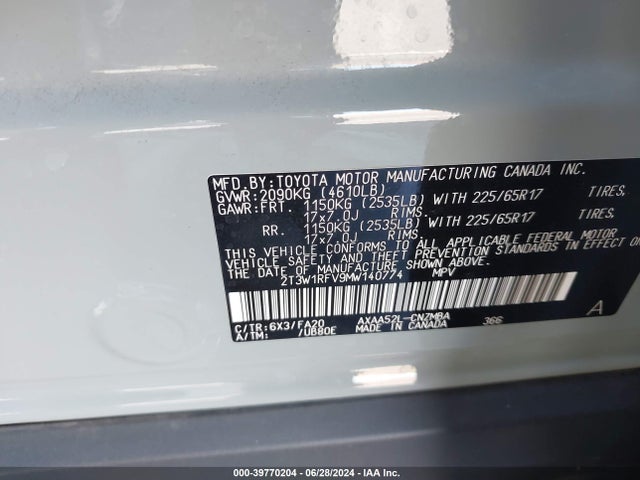 Toyota Rav4 Xle 2021 2T3W1RFV9MW140774 Image 9