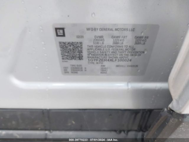 1GYFZER4XLF100024 Cadillac Xt4 Fwd Sport