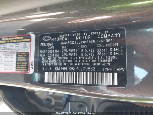 KMUHBDSB8RU209833 Genesis Gv80 2.5t Awd
