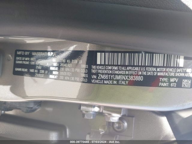 ZN661YUM6NX383880 Maserati Levante Modena