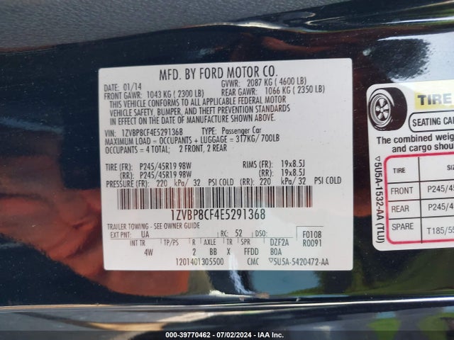 Ford Mustang Gt Premium 2014 1ZVBP8CF4E5291368 Image 9