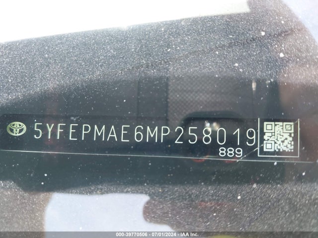 Toyota COROLLA LE 2021 5YFEPMAE6MP258019 Image 9