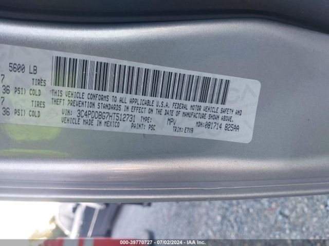 3C4PDDBG7HT512731 Dodge Journey Sxt Awd