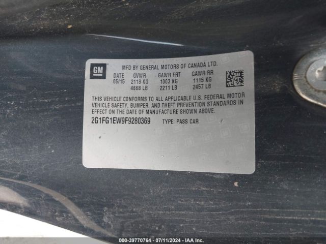 2G1FG1EW9F9280369 Chevrolet Camaro 1ss