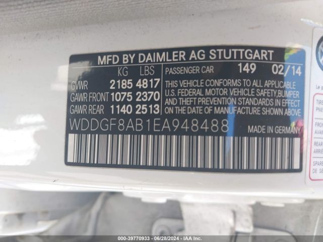 WDDGF8AB1EA948488 Mercedes-Benz C 300 Luxury 4matic/sport 4matic