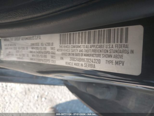 ZFBCFABH1EZ024320 Fiat 500l Easy