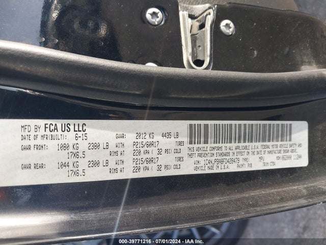 1C4NJPBA8FD428479 Jeep Patriot Altitude Edition