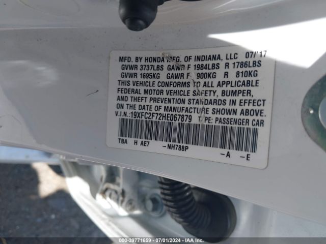 19XFC2F72HE067879 Honda CIVIC EX