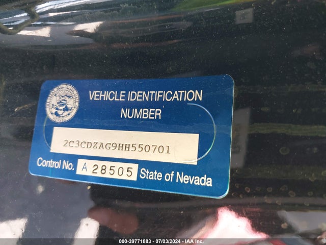 Dodge Challenger Sxt 2017 2C3CDZAG9HH550701 Image 9