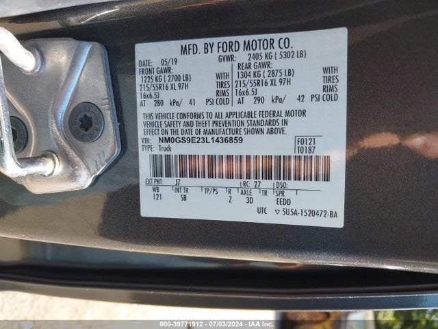 Ford Transit Connect Xl Passenger 2020 NM0GS9E23L1436859 Image 9