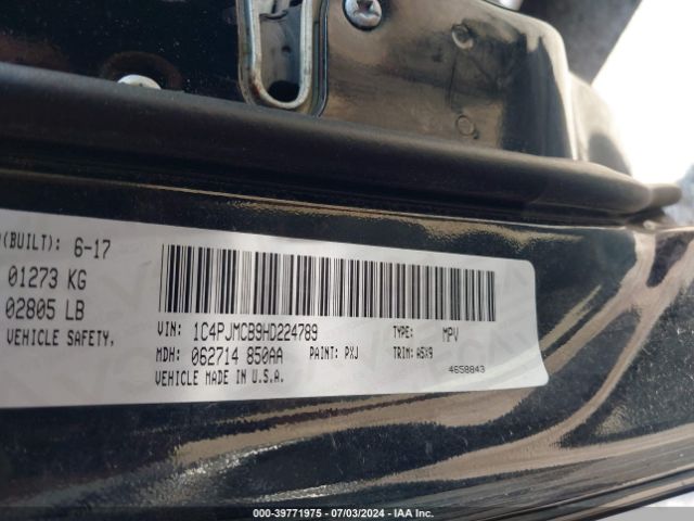 1C4PJMCB9HD224789 Jeep Cherokee Latitude 4x4