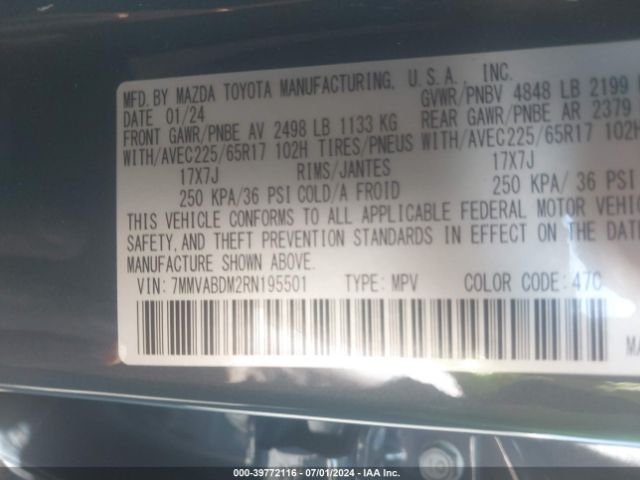 7MMVABDM2RN195501 Mazda Cx-50 2.5 S Premium