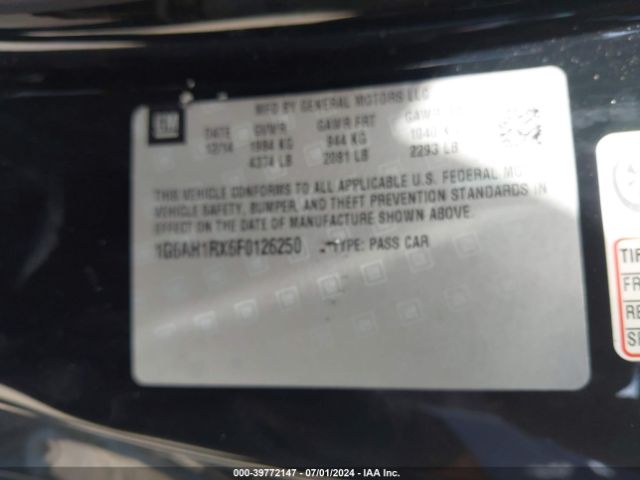 1G6AH1RX6F0126250 Cadillac ATS LUXURY