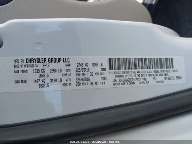 2C4JRGAG8ER147372 RAM Cargo Tradesman