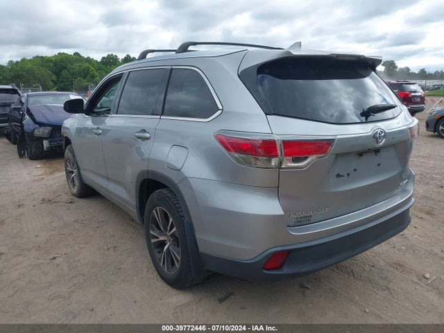 Toyota Highlander Xle V6 2016 5TDJKRFH4GS307601 Image 3