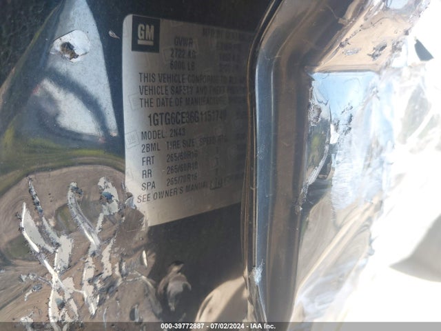 1GTG6CE36G1151740 GMC CANYON SLE