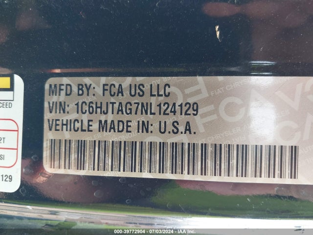Jeep Gladiator Sport 4x4 2022 1C6HJTAG7NL124129 Image 9