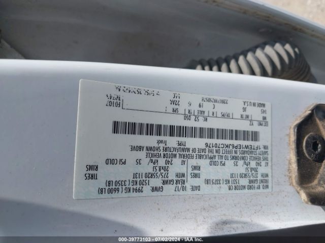 1FTEW1EP6JKC70176 Ford F-150 Xl
