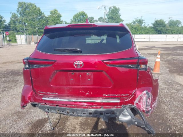 5TDFZRBH0NS231475 Toyota Highlander Platinum