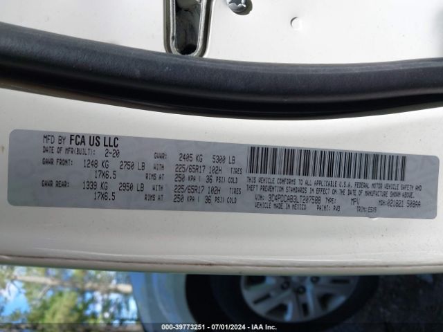 3C4PDCAB3LT207588 Dodge Journey Se Value