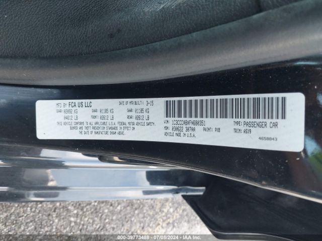 1C3CCCABXFN680351 Chrysler 200 Limited