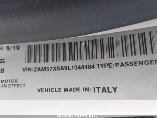 ZAM57XSA9L1344484 Maserati Ghibli