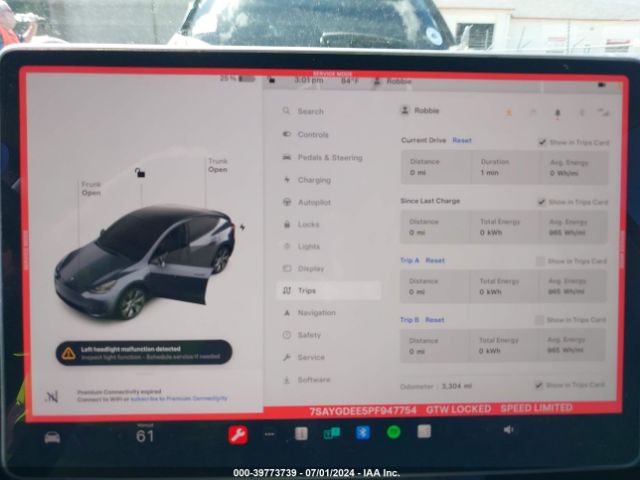 7SAYGDEE5PF947754 Tesla Model Y Awd/long Range Dual Motor All-wheel Drive