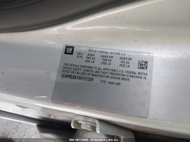1G4PR5SK1H4121328 Buick Verano Sport Touring