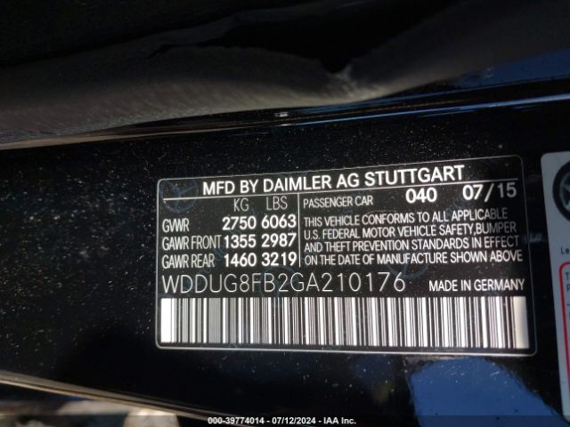 WDDUG8FB2GA210176 Mercedes-Benz S 550 4matic