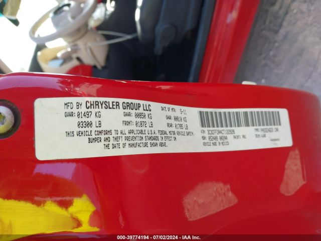 2012 FIAT 500C 3C3CFFDR4CT122928 Photo 8