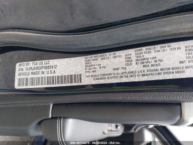 2023 JEEP GRAND CHEROKEE L 1C4RJKBG6P8882412 Photo 8