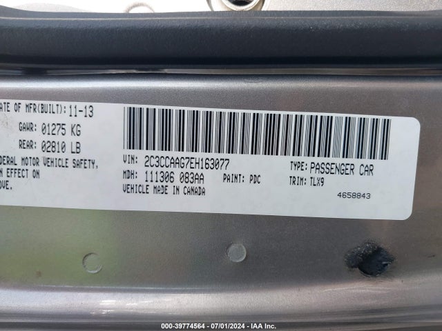 2C3CCAAG7EH163077 Chrysler 300